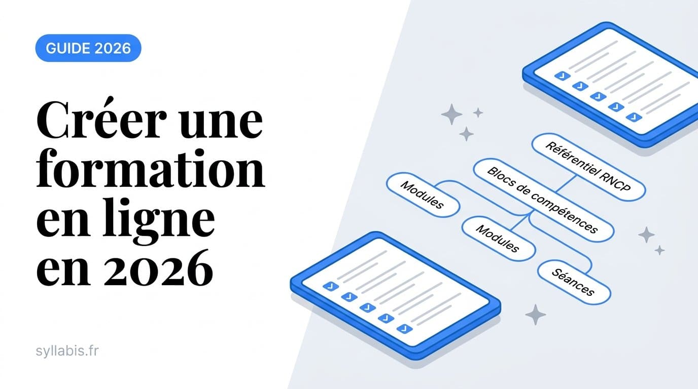 Créer une formation en ligne en 2026 — guide complet pour organismes de formation