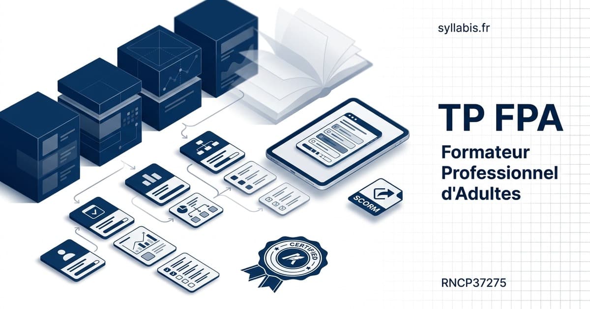 Titre Professionnel Formateur Professionnel d'Adultes (FPA) — Syllabis