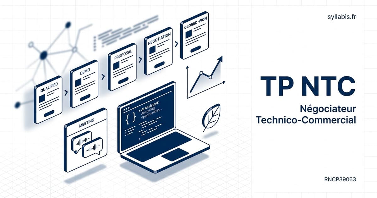 Titre Professionnel Négociateur Technico-Commercial (NTC) — Syllabis