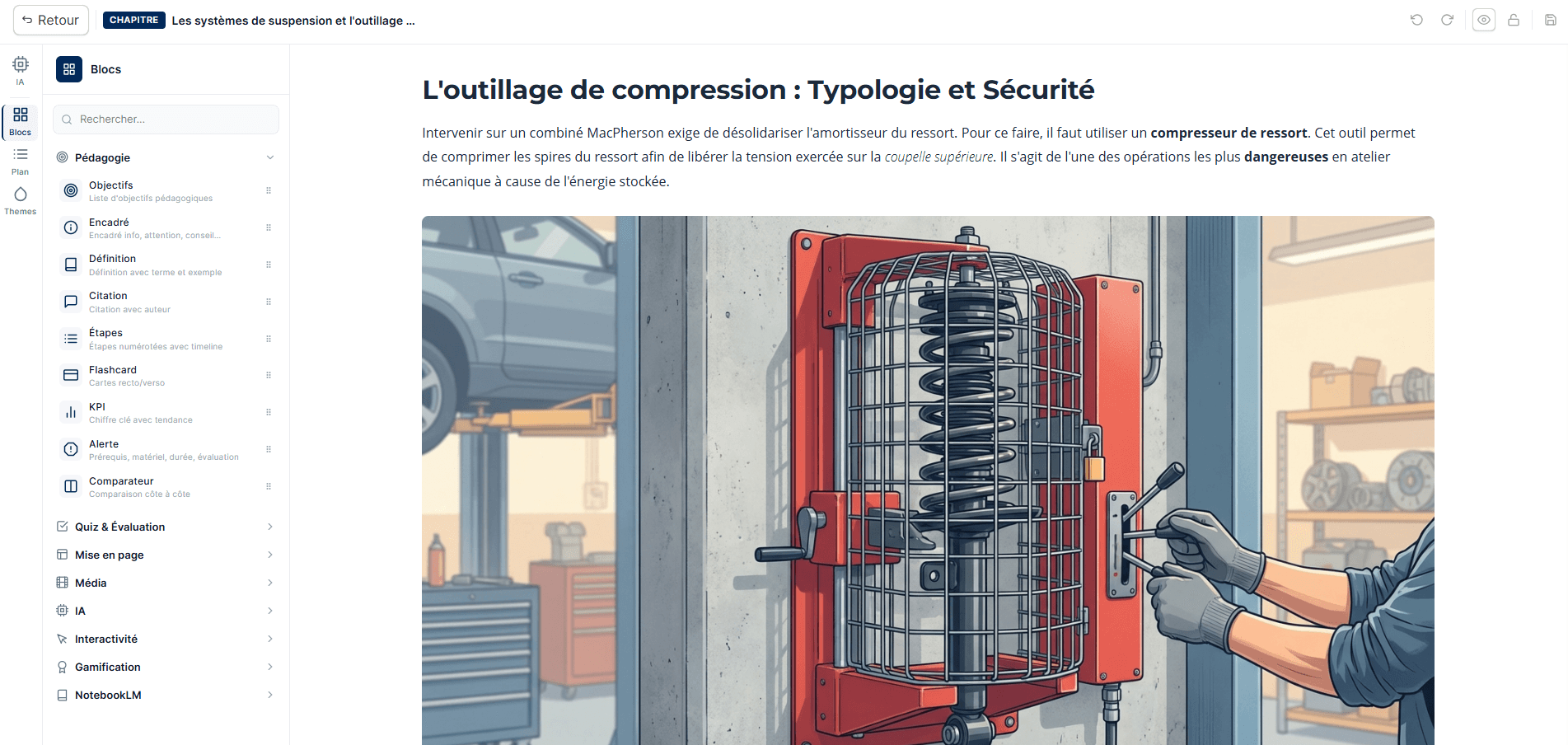 Éditeur Syllabis : plus de 40 blocs interactifs pour enrichir une formation créée avec l'IA
